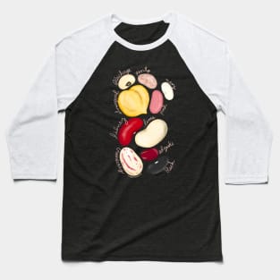 Types of Beans Awesome Gift! Baseball T-Shirt